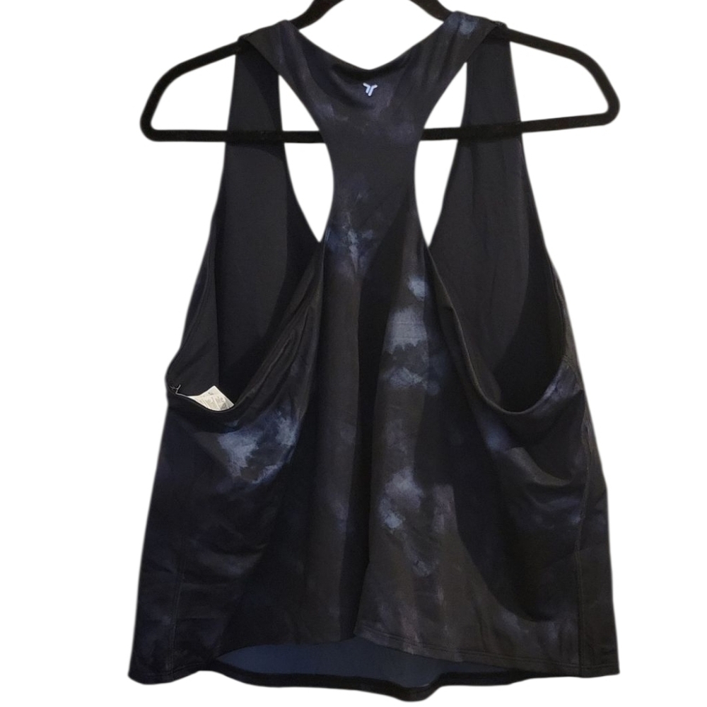 Black and Blue Tie-Dye Tank Top - Picture 4 of 4